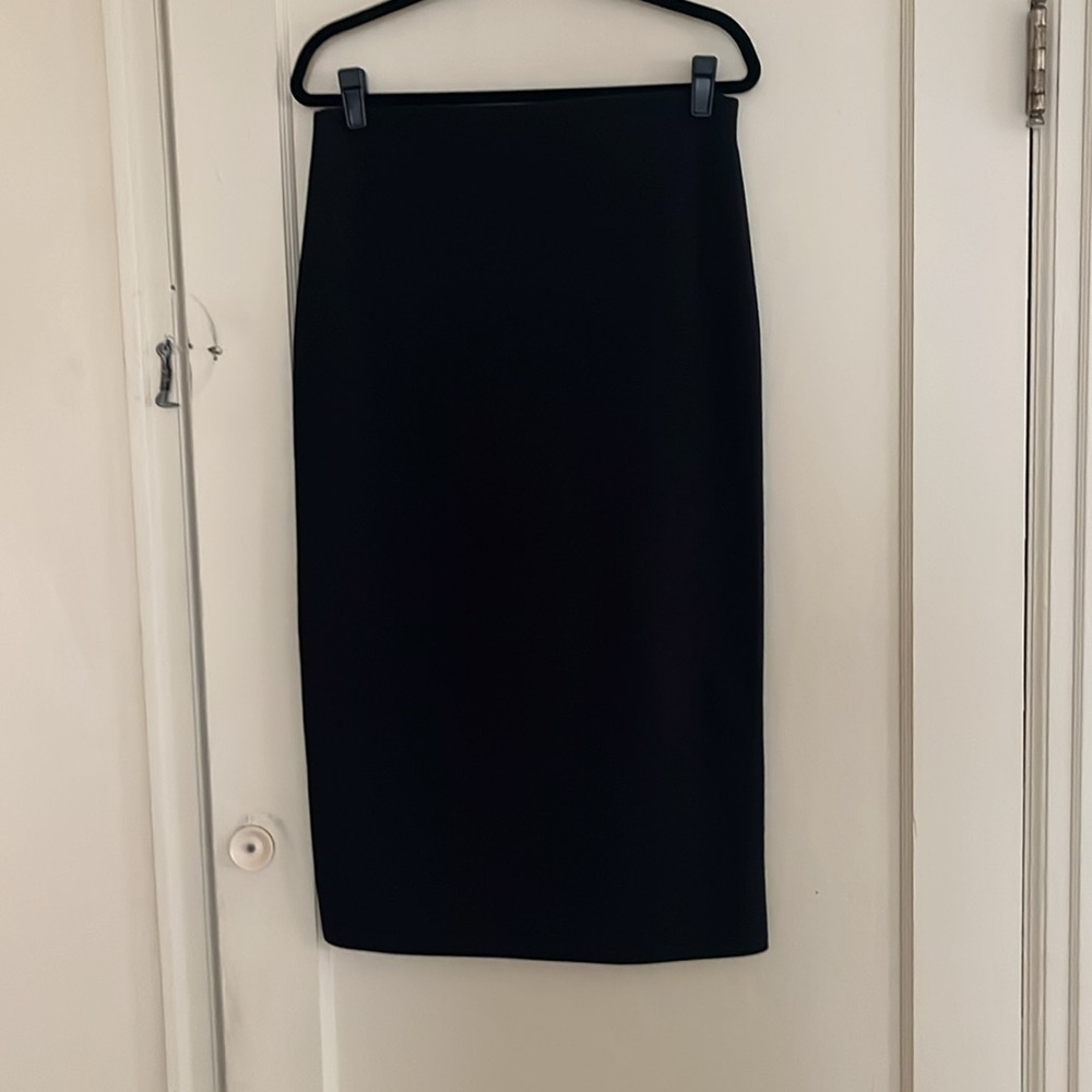 Black COS office workwear pencil midi skirt